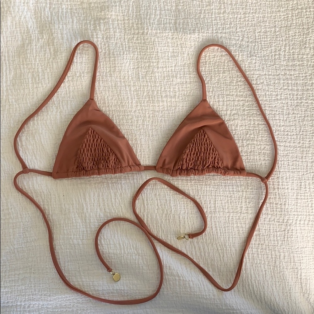 Tori Praveen Lahaina Bikini Top in Tan